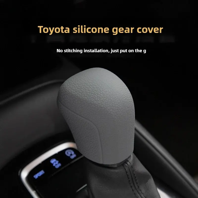 Car Silicone Automatic Gear Shift Knob Cover Antislip Shifter Knob Univeral Fit Shifter Handle For Toyota C-HR For Camry Corolla