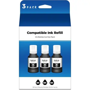 ET-2850 ET-3850 ET-15000 ET-2980 Ink Compatible for EPT502 Black Ink Refill Bottles Eco  ET-3950 ET-4950 ET-3843 ET 2850 ET 3850 ET2850 ET3850 ET15000 ET-3830 ET-2760 ET-4760 ET-3710 Printer Ink