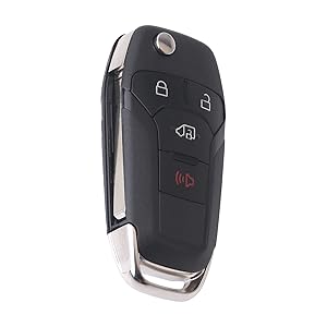 N5F-A08TAA 164-R7986 Car Key Fob Keyless Control Entry Remote 4 Button Vehicles Replacement Compatible with Ford 2013 2014 2015 2016 Fusion 5924003