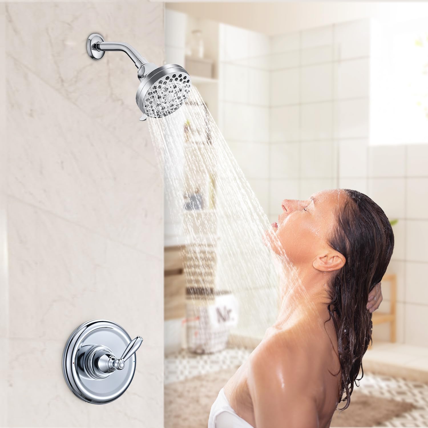 Replacement for Moen T2151 Brantford Posi-Temp Valve Trim Kit,  Balancing Tub and Shower Lever HandleChrome