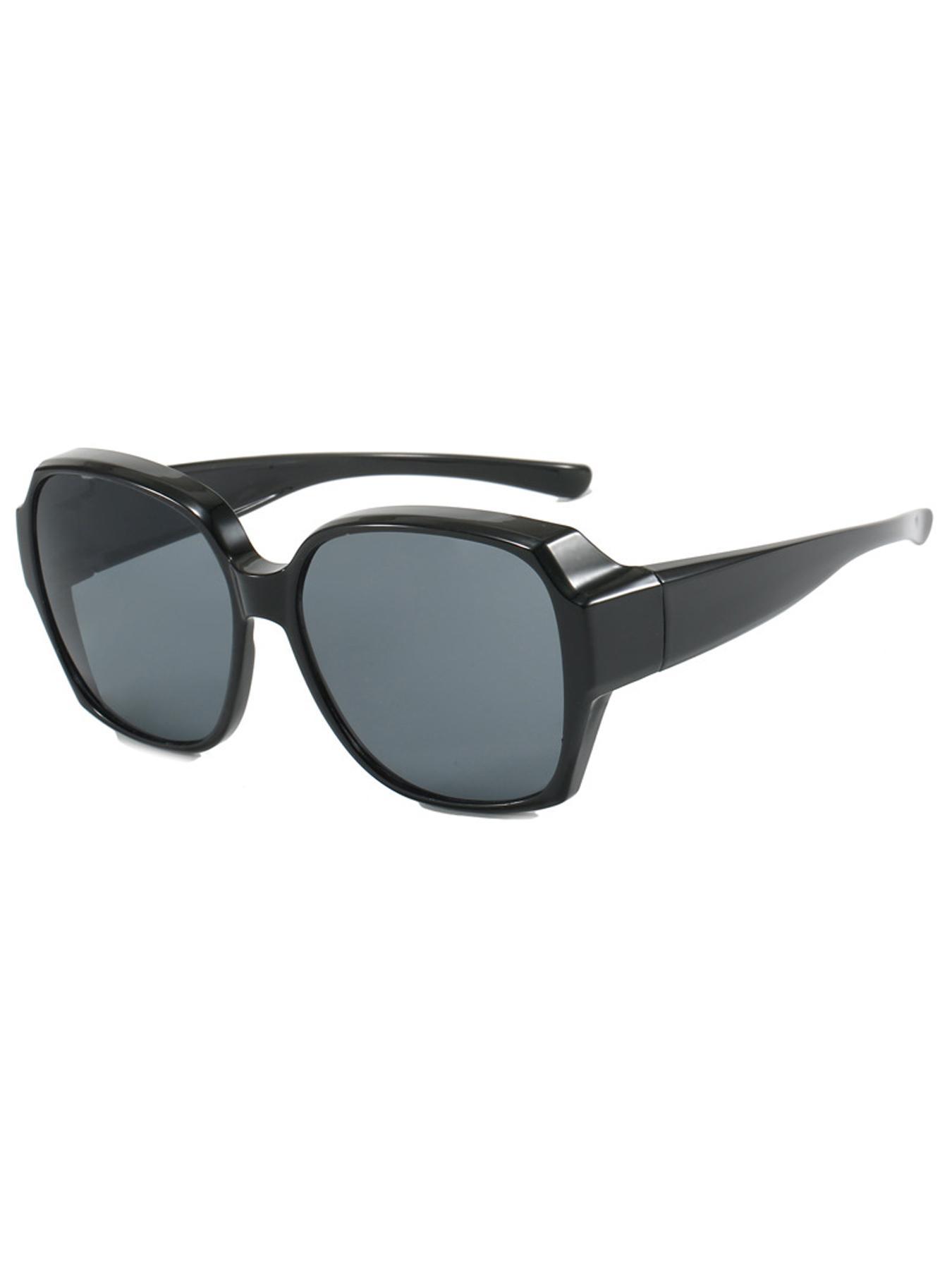Unisex Minimalist Fit-over Sunglasses, Trendy Casual Sun Protective Sunglasses for Various Eyeglasses for Everyday Use, Fashion Accessories for Outdoor Activities