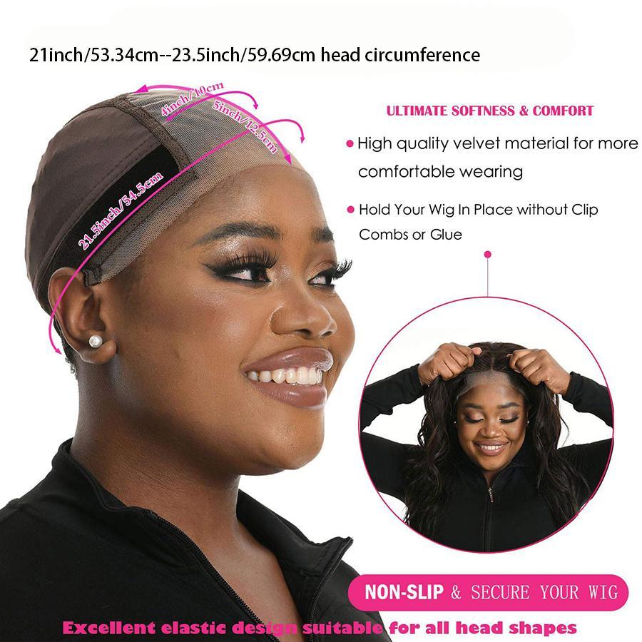 Lace Wig Grip Cap for Women, Transparent Lace Wig Caps for Hair Closures, Non Slip Wig Gripper for Keeping Wigs in Place, Adjustable Wig Cap with Grip Headband