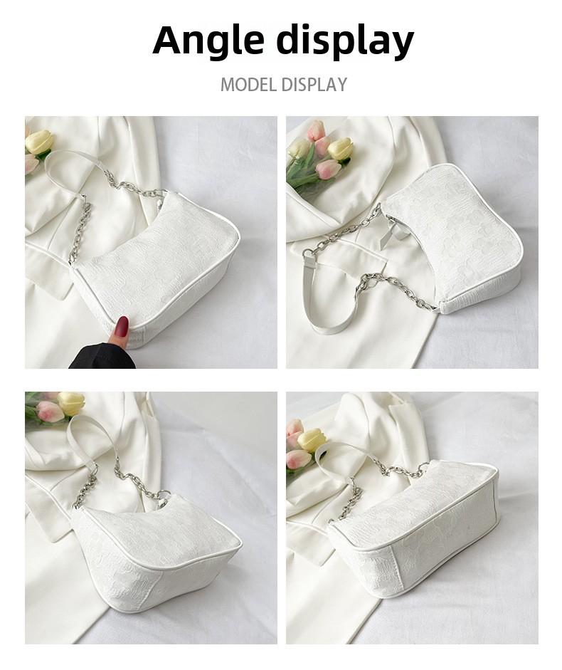 Fashion Felt Shoulder Bags for Women Small Casual Underarm Bag Female Hand Crossbody Bags for Women