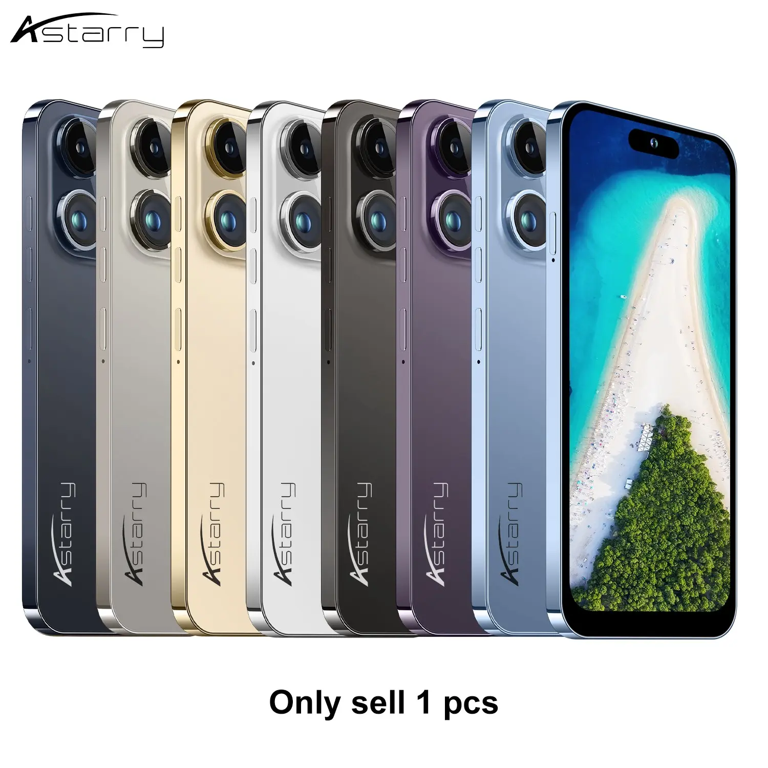 Astarry Dual Sim 16 Pro Max Large Screen Smartphone, 6.56-Inch Display, 3gb RAM + 64GB Storage, 13mp Camera, 4100mah Battery, Android Os, 4g Network