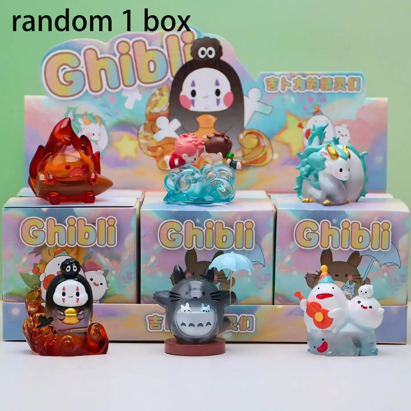Random Creative Ghibli Fairies Blind Box, Cute Cartoon Figurines, Collectible Decorative Items, Perfect Gift for Anime Fans