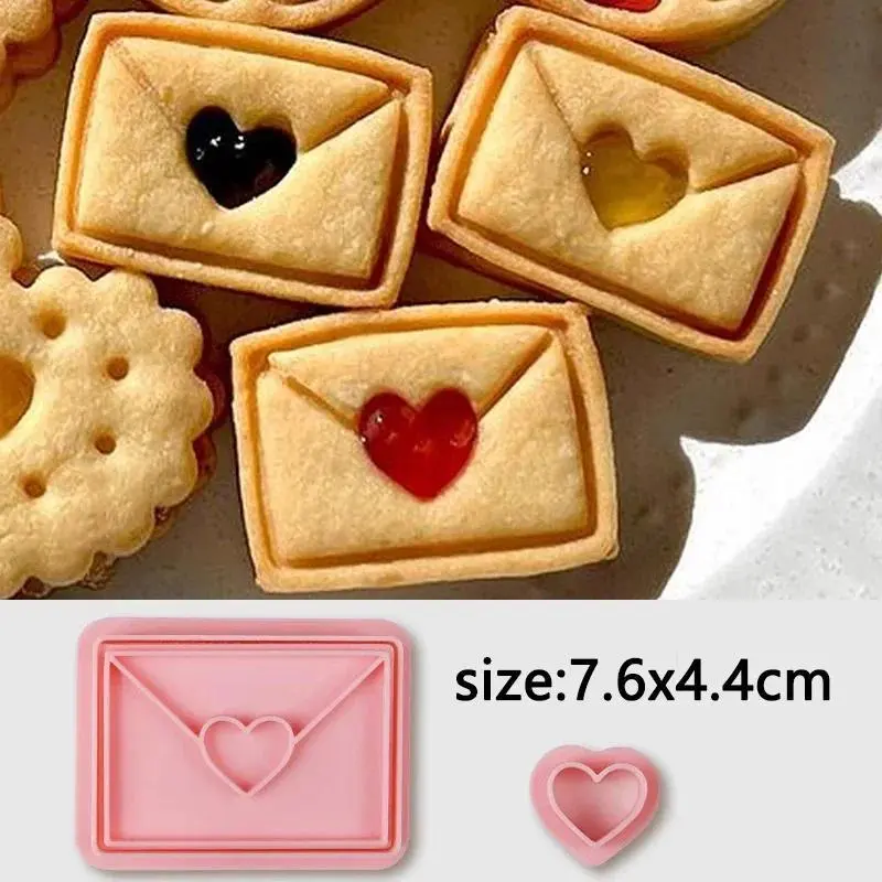 1PC Jam sandwich biscuit cutting machine Soft Candy Decorative Biscuit Mold   Baking cookie mold Baking products Cookie Decorating Tools