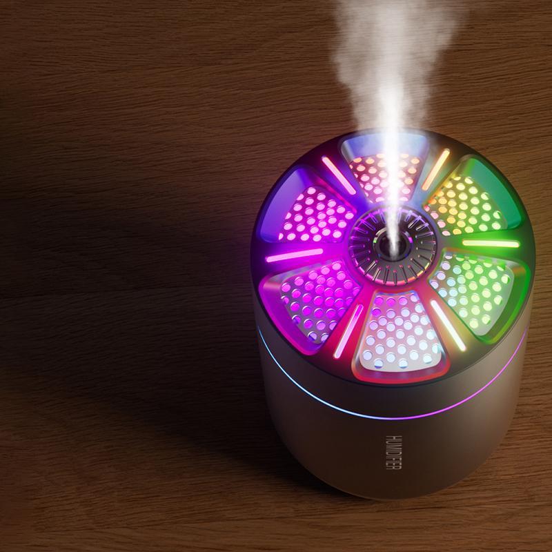 USB Powered Air Humidifier, Portable Mini Aroma Diffuser with Colorful LED Light, Silent Humidifier for Home, Bedroom, Car, Silent Spray Humidifier, Home Travel Humidifier