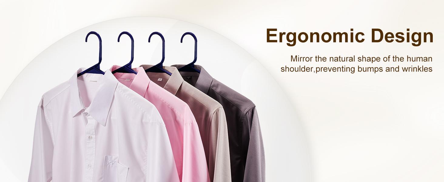 Black Plastic Hangers 50 Pack, Plastic Clothes Hangers with Built-in Hooks, Durable and Strong Plastic Coat Hangers for Closet, Space Saving Clothing Hanger for Shirts, Coats, Skirt, Dress Black Plastic Hangers 50 Pack, Plastic Clothes Hangers with Built-in Hooks, Durable and Strong Plastic Coat Hangers for Closet, Space Saving Clothing Hanger for Shirts, Coats, Skirt, Dress