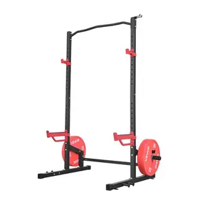 VEVOR Power Cage Squat Rack, Multifunctional Power Rack Home Gym, 1000LBS Strength Training Workout Equipment with 4 Band Pegs, Adjustable J-Hooks Safety Bars for Barbell Squat Bench Press Pull-Up