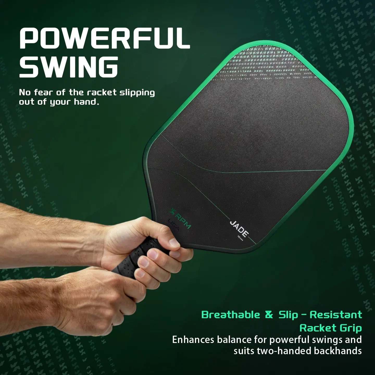 2026 New Hot Pressed Rpm Jade Pickleball Paddle, T700 Carbon Fiber, Mpp Foam Core, High Elasticity, Stable Control, Ideal for Competitive Play