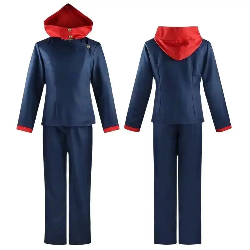 Unisex Tokyo Jujutsu Kaisen Itadori Yuji Cartoon Character Cosplay Costume - Polyester Hooded Academy Jacket & Pants Uniform Set, Academy Look Accessories