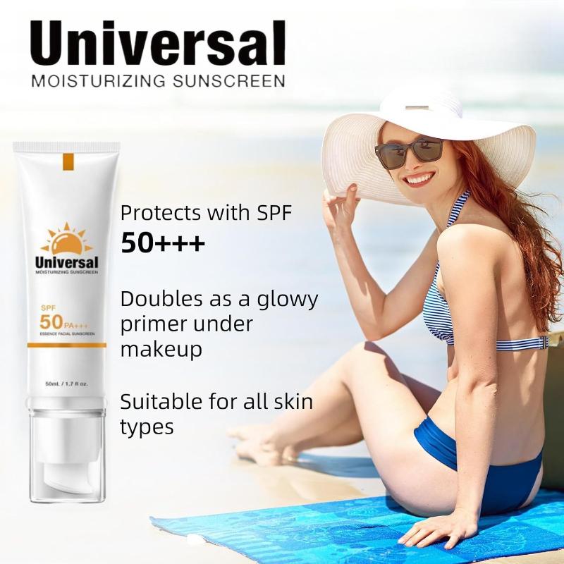 3Pcs Sunscreen To Prevent Sunburn and Tanning, Universal Tinted Face Moisturizer with Sunscreen, SPF 50 PA+++, Water-Resistant and Non-Greasy, for All Skin Types, Facial Skincare