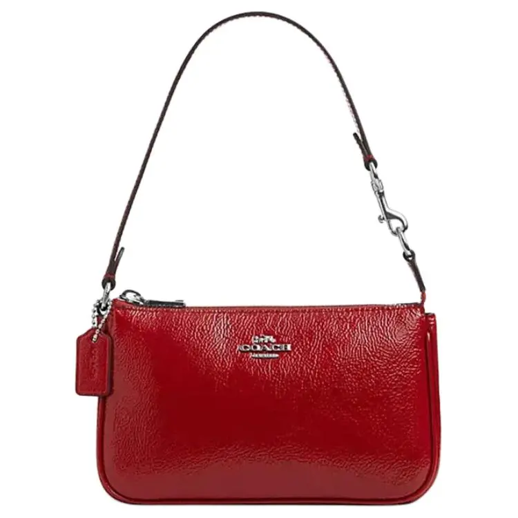 COACH Nolita 19 Leather Top-Handle Crossbody Bag for Women, Red