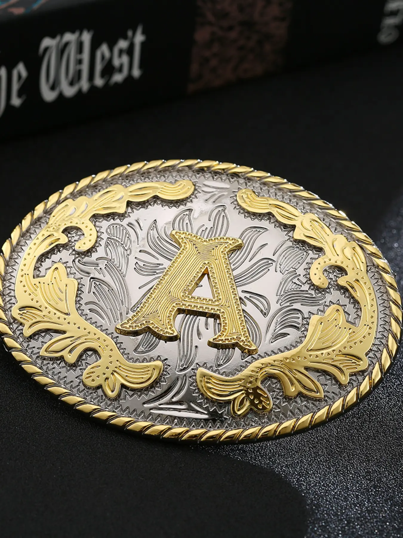 Western Cowboy Style Belt Buckle, Animal Pattern Design, Smooth Closure, Unisex Fashion Accessory, All Seasons Wear