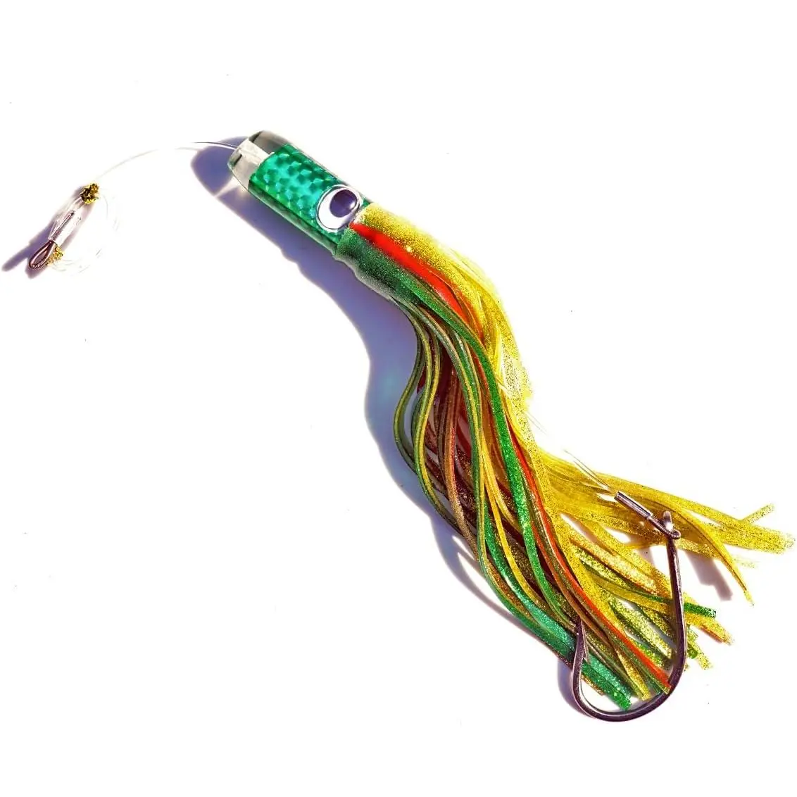 Trolling Skirt Tuna Lures Set of 8 inch/9 inch/11 inch for Mahi Marlin Dolphin Wahoo  with Rigged Hooks Big  Fishing Saltwater Lure