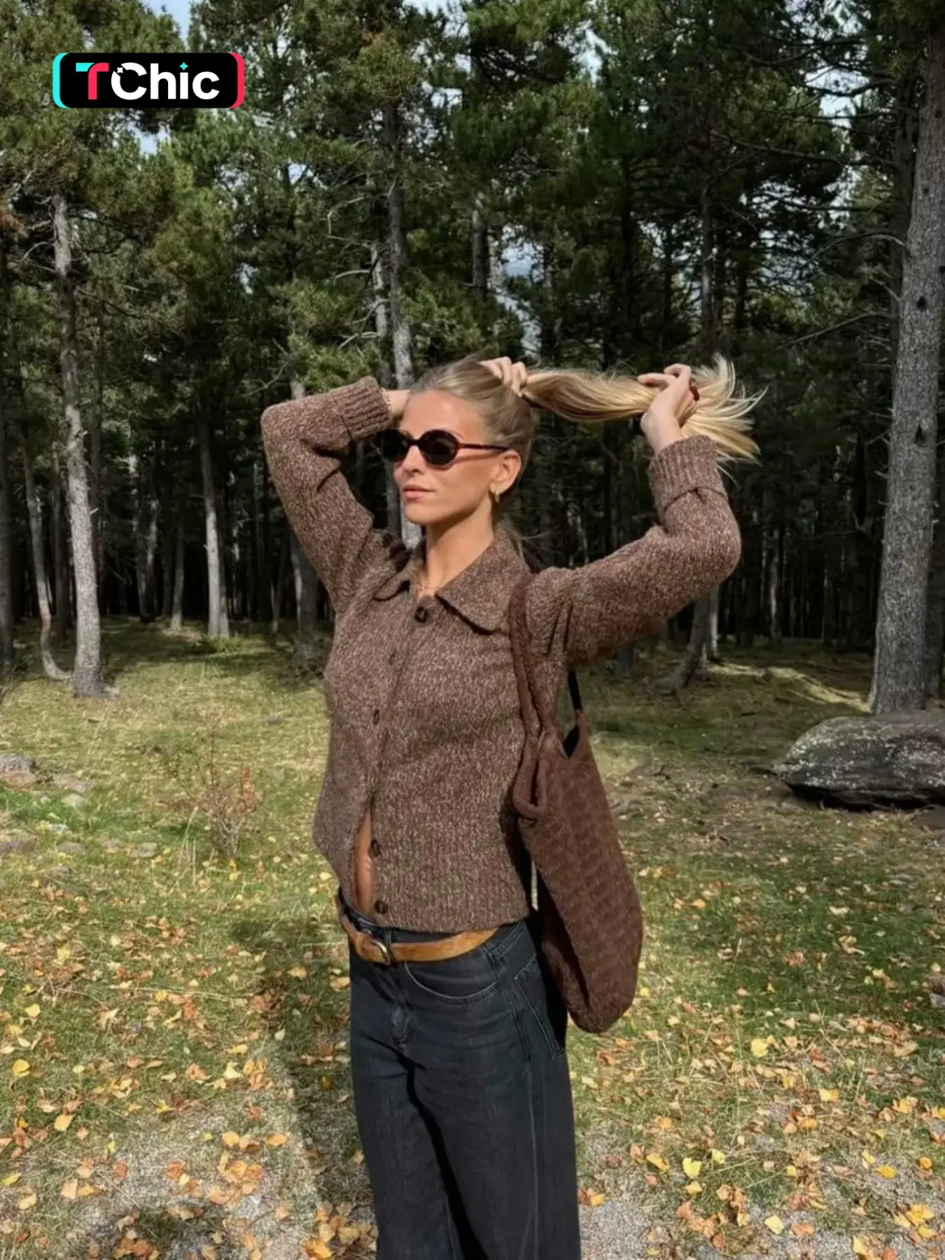 Women's Fall Winter Vintage Style Short Lapel Knitwear Sweater Coat, Elegant Old Money Look, Perfect for Cool Weather
