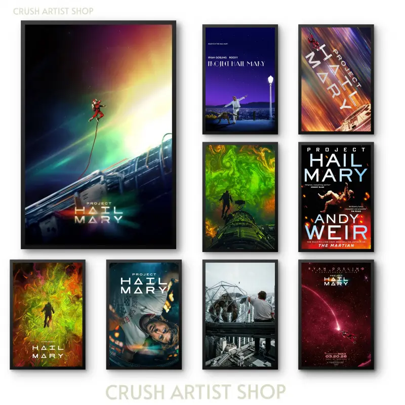 Sci-Fi Space Canvas Poster |   Interstellar Exploration Wall Art for Bedroom, Office & Gaming Room Decor