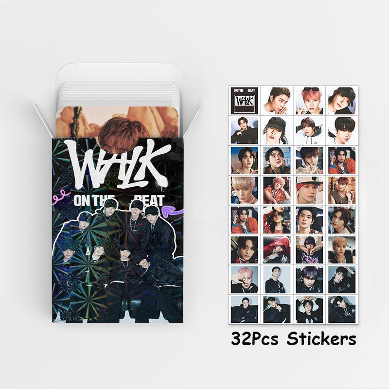 92Pcs/Set Kpop Taeyong Jaehyun WALK Album Photocards Stickers Yuta Jungwoo Doyoung Selfie Cards Haechan Johnny Decals Fans Gifts