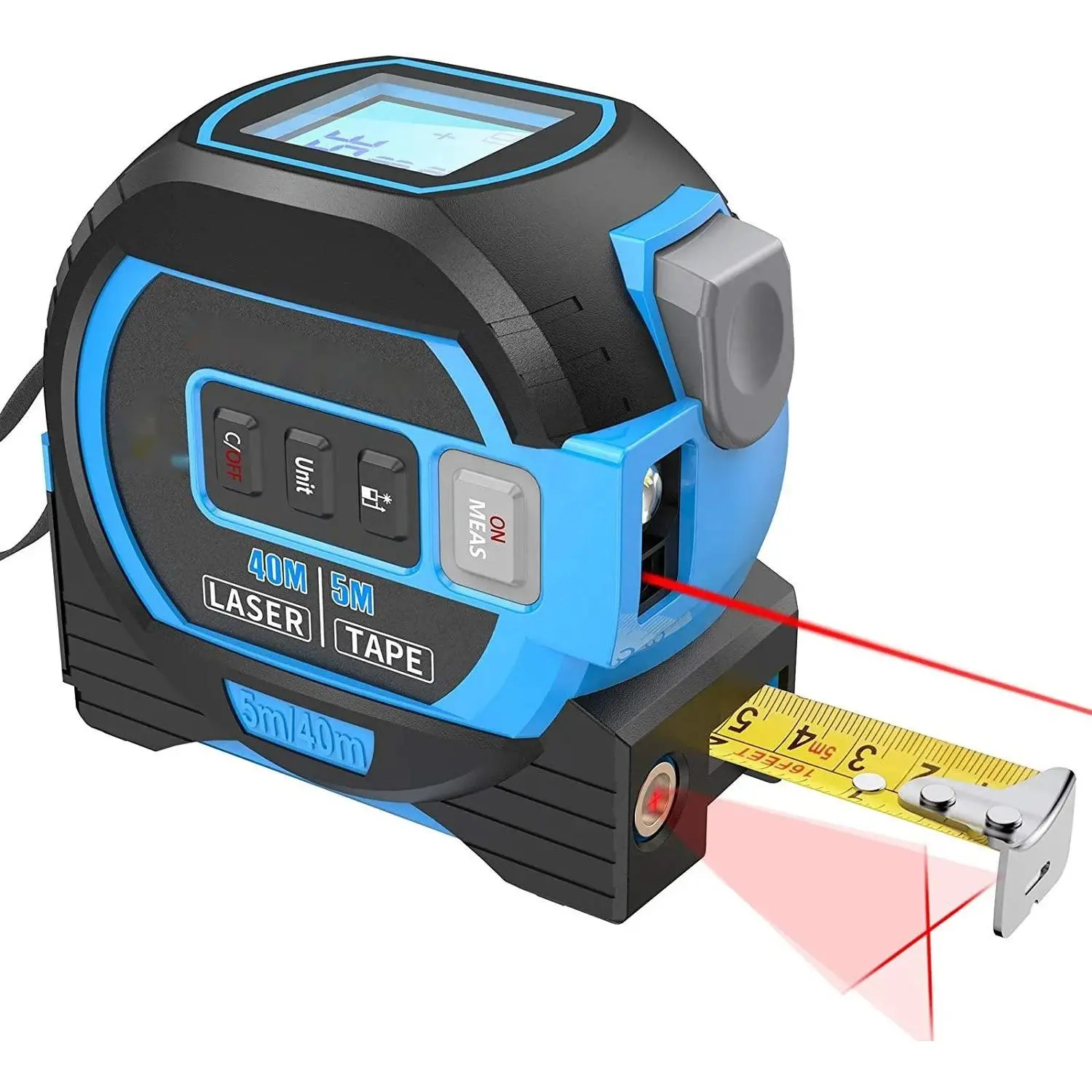 3-in-1 Smart Electronic Automatic Digital Infrared Laser Tape Measure with 40m/60m Measuring Range