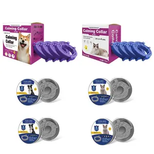 4pcs Calming Collar for God&Cats, Long-Lasting Pheromone Collar Helps Calm Cats for 80 Days, Reduces Stress, Anxiety, Loud Noises and Separation, 4 Count