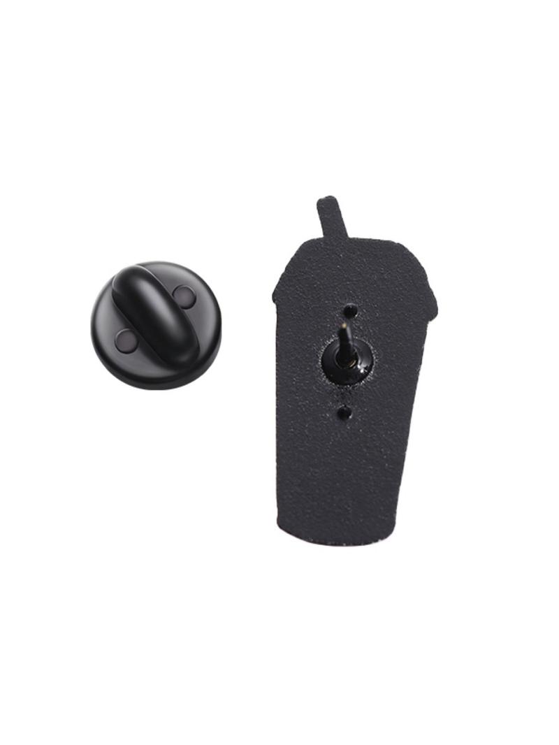 Creative Drink Cup Design Brooch Pin, Durable Metal Pins, Cute Fashion Alloy Badge for Women & Men for Party, Daily Clothing Decor, Trendy All-match & Exquisite Brooch for Birthday Gift, Charms, Jewelry