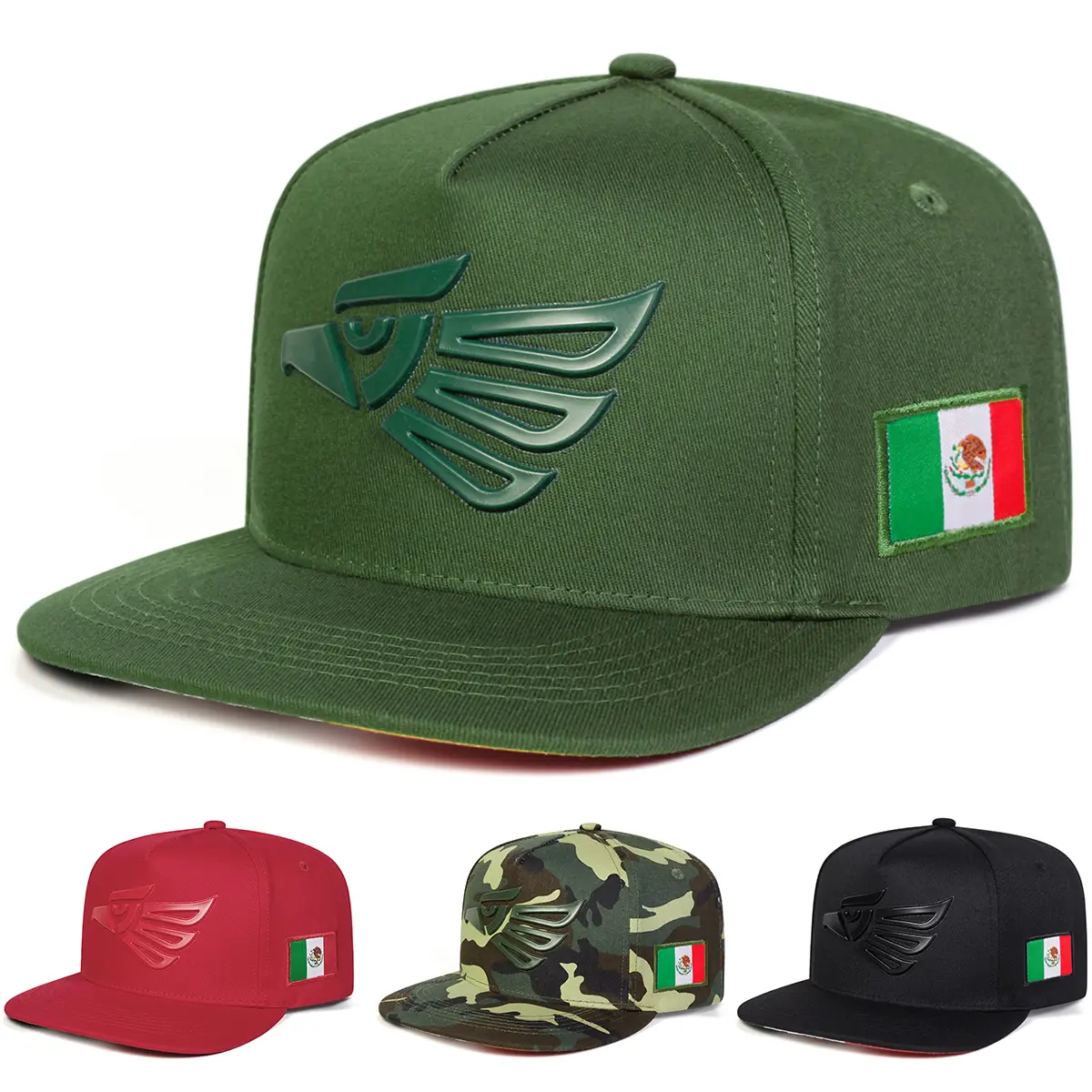 Unisex Mexico Eagle Hat Hip Hop Hat Outdoor Adjustable Sunscreen Leisure Hat Spring Autumn Travel Tourism Beach Vacation