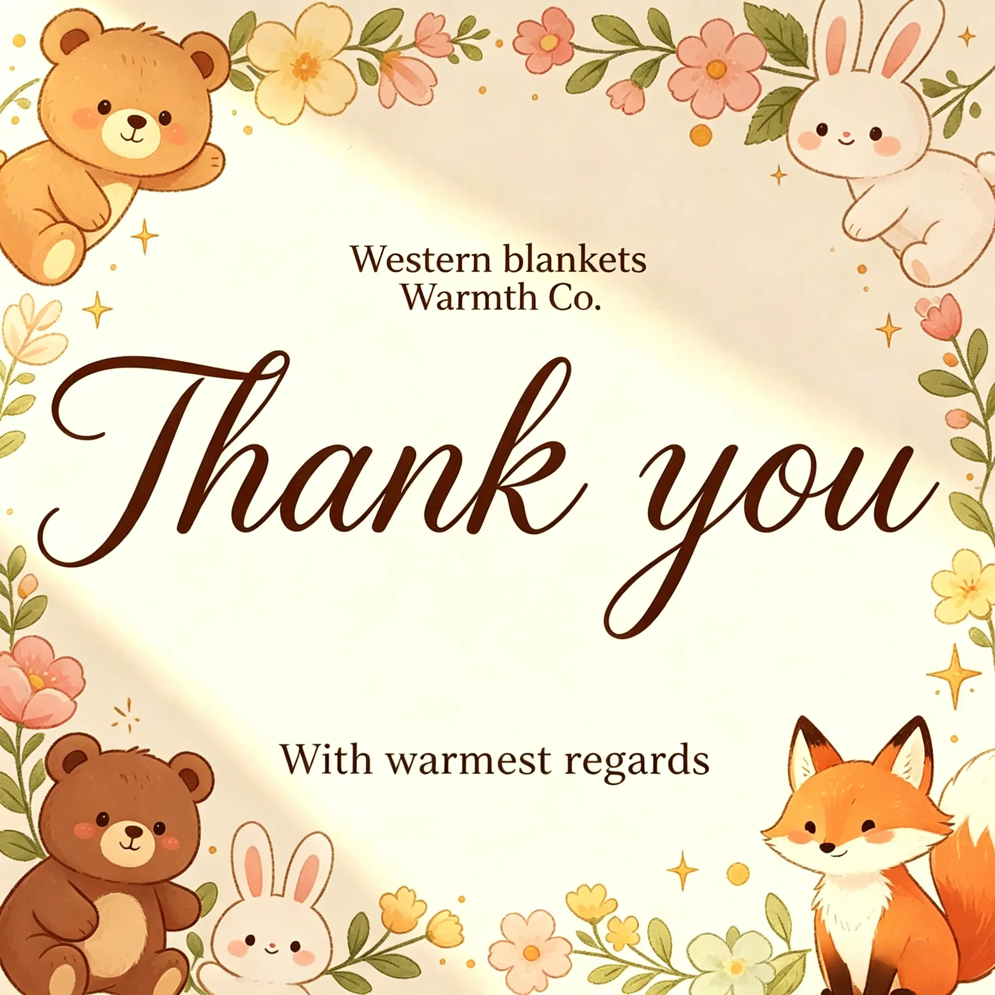 Co — No free gifts!!!!! Thank you card 1!!!