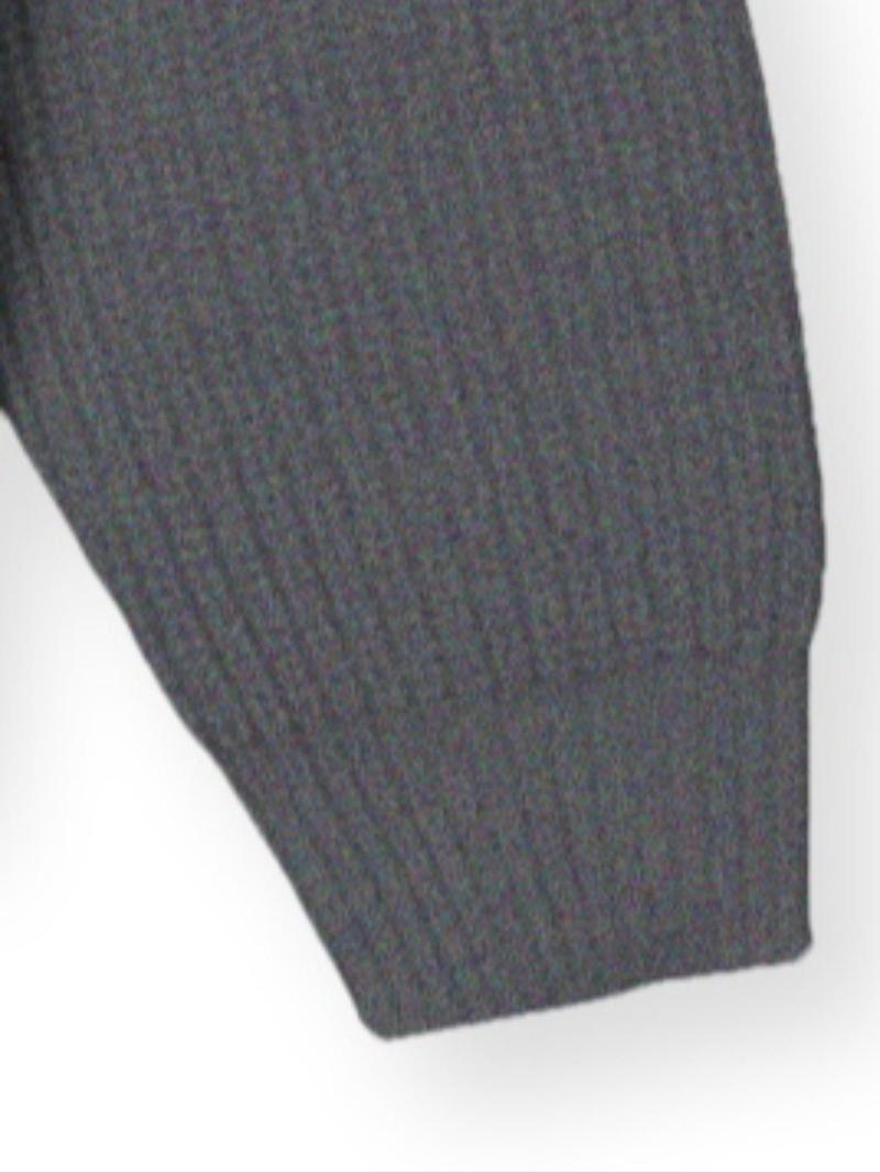 Men's Solid Drop-Shoulder Cable-Knit Sweater, Loose Casual Long-Sleeve Round-Neck Jumper for Fall & Winter, Fashion Knitwear for Daily Wear