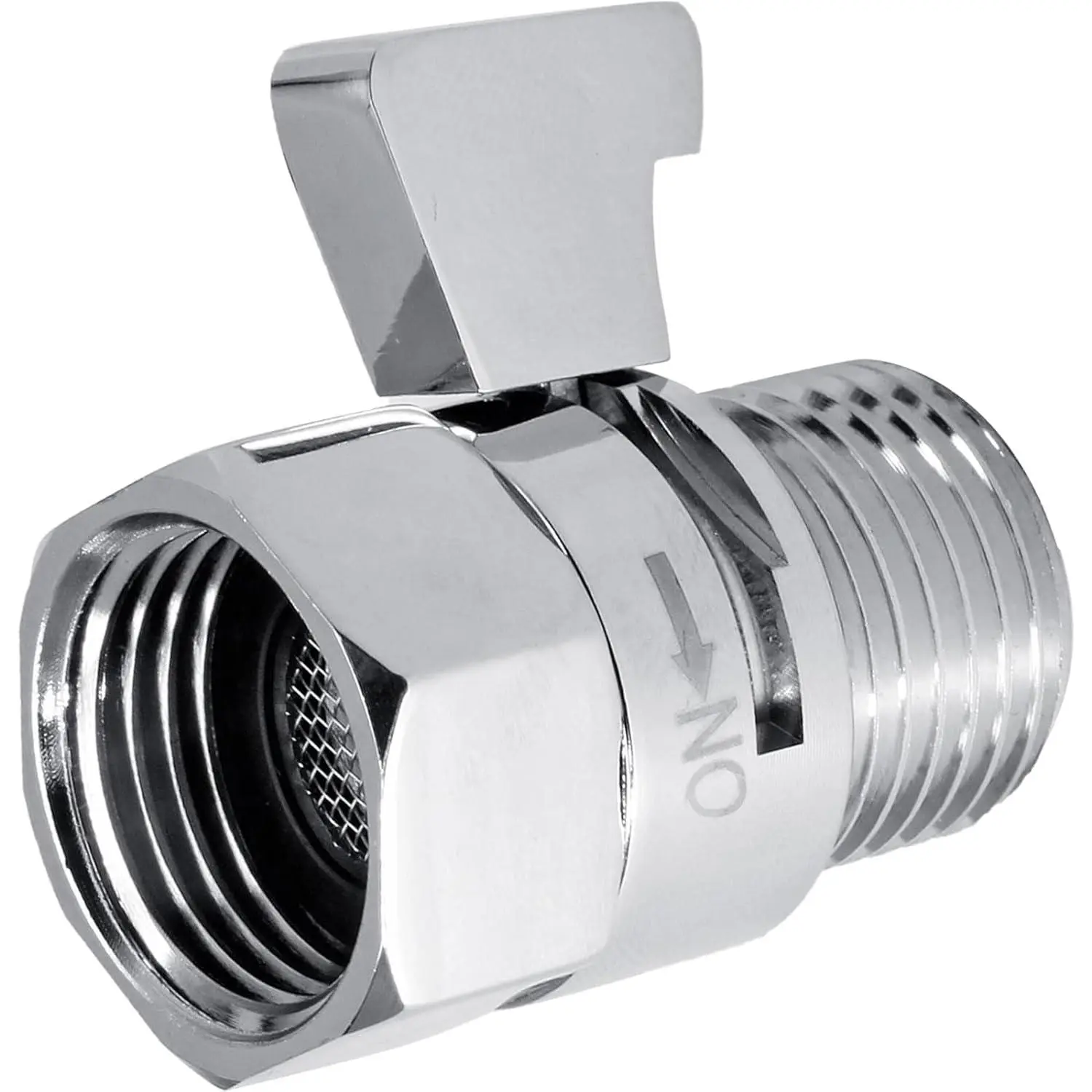 Shower Shut Off Valve, G1/2 Size | Flow Control Valve, Chrome Handle Lever,  Water Flow Regulator, For Handheld Shower  & Bidet Sprayer