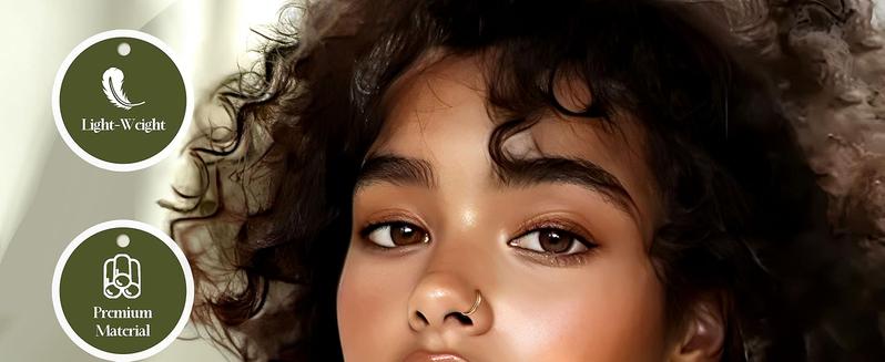 Jstyle 8Pcs 16G Stainless Steel Hinged Clicker Segment Nose Ring Hoop Piercing for Men Women Cartilage Daith Tragus Sleeper Earrings Improved Clasp 6-12MM