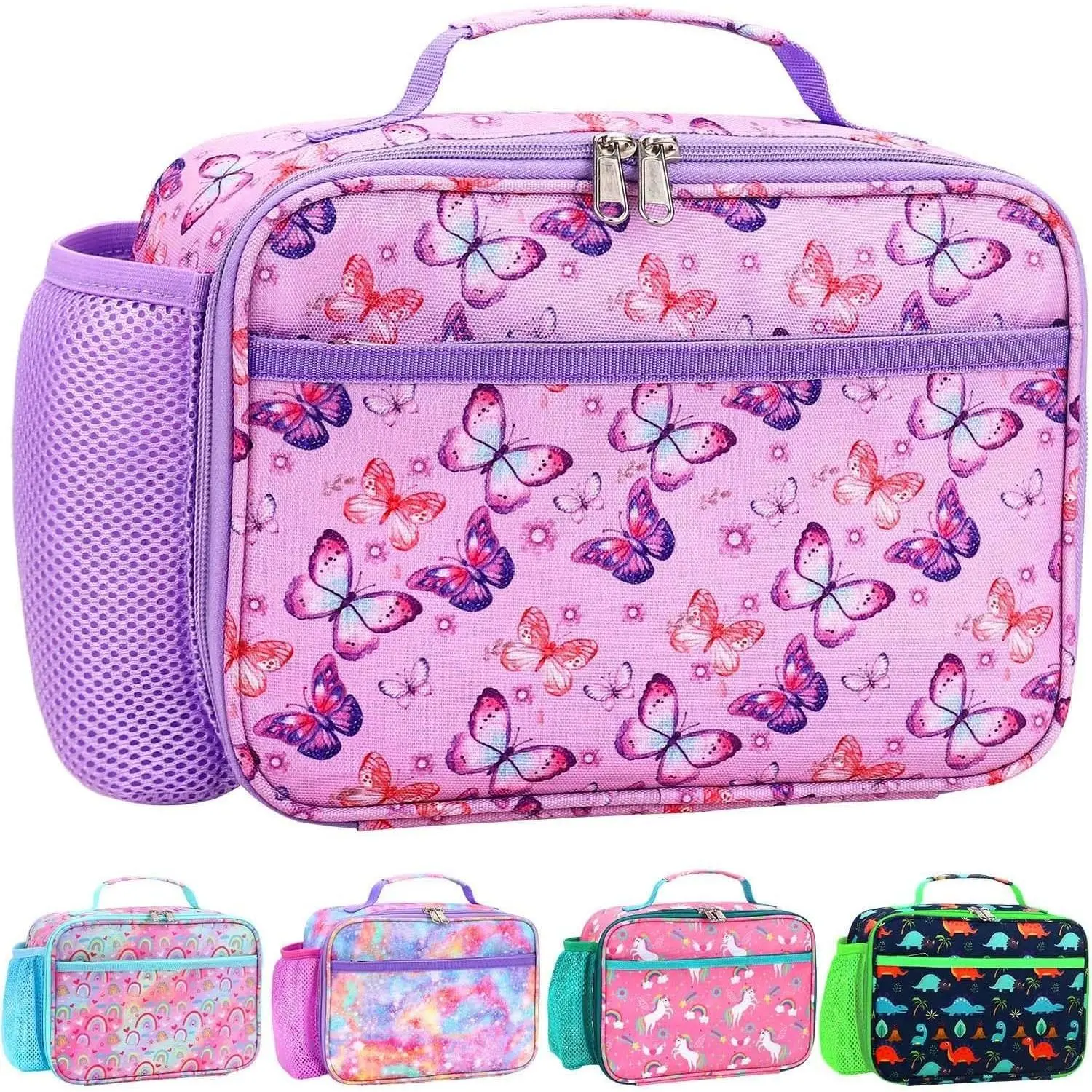 Kids Lunch Bag - Insulated Lunch Box for Boys Girls,Washable Lunch Bag and Reusable Toddler Leak-proof Lunchbox for School and Daycare