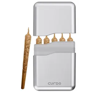 5-Hole King Size Pre-Roll Cone Holder Case, Smell-Proof Waterproof Cigarette Storage Box with Triple Silicone Seal, Holds King & 1-1/4 Cones, Portable Smoking Accessory, Gift for Travel Use, Home Supplies Accessory