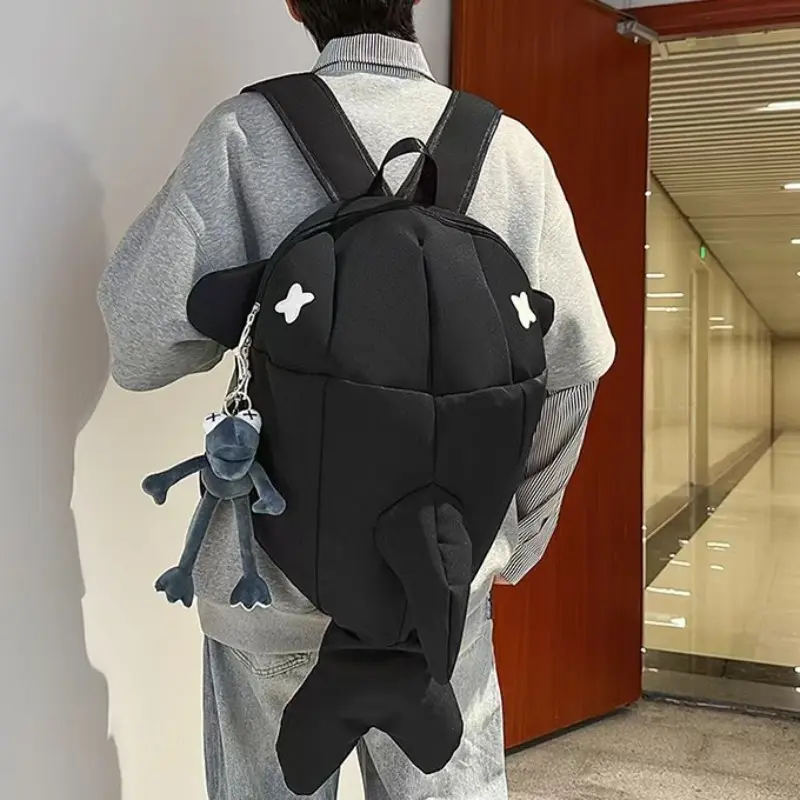 3D Shark Backpack, Cute Cartoon Large Capacity Student Bag, School Backpack Bookbag, Unisex Teen Outdoor Travel Fun Backpack, Casual Travel Backpack, Oxford Fabric Sports Bag, Youth Backpack, Carrying Backpack