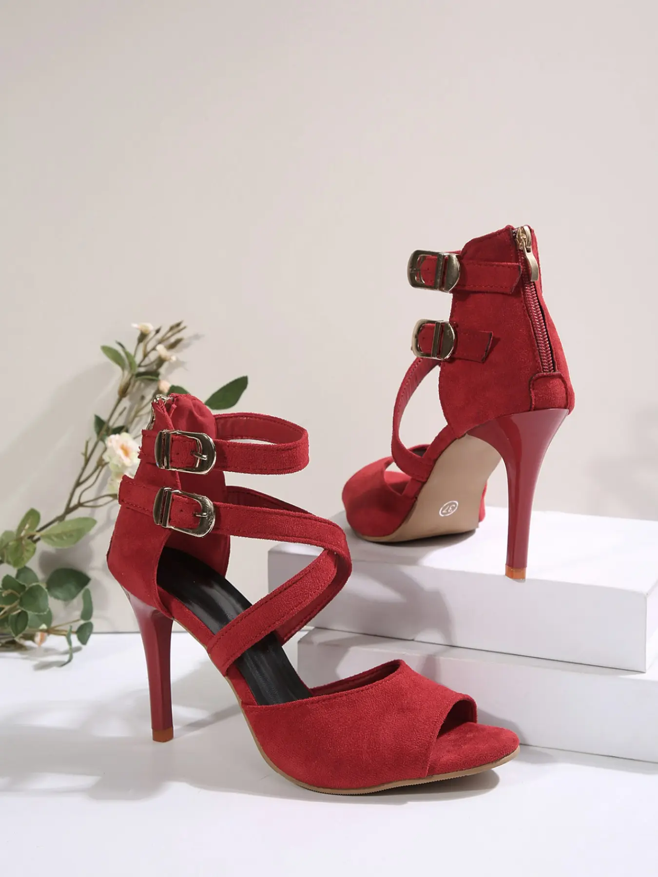 Trendy High Heel Sandals for Women, Adjustable Straps for Perfect Fit, Soft Faux Fur Upper, Elegant Party & Wedding Shoes, Comfortable Daily Wear