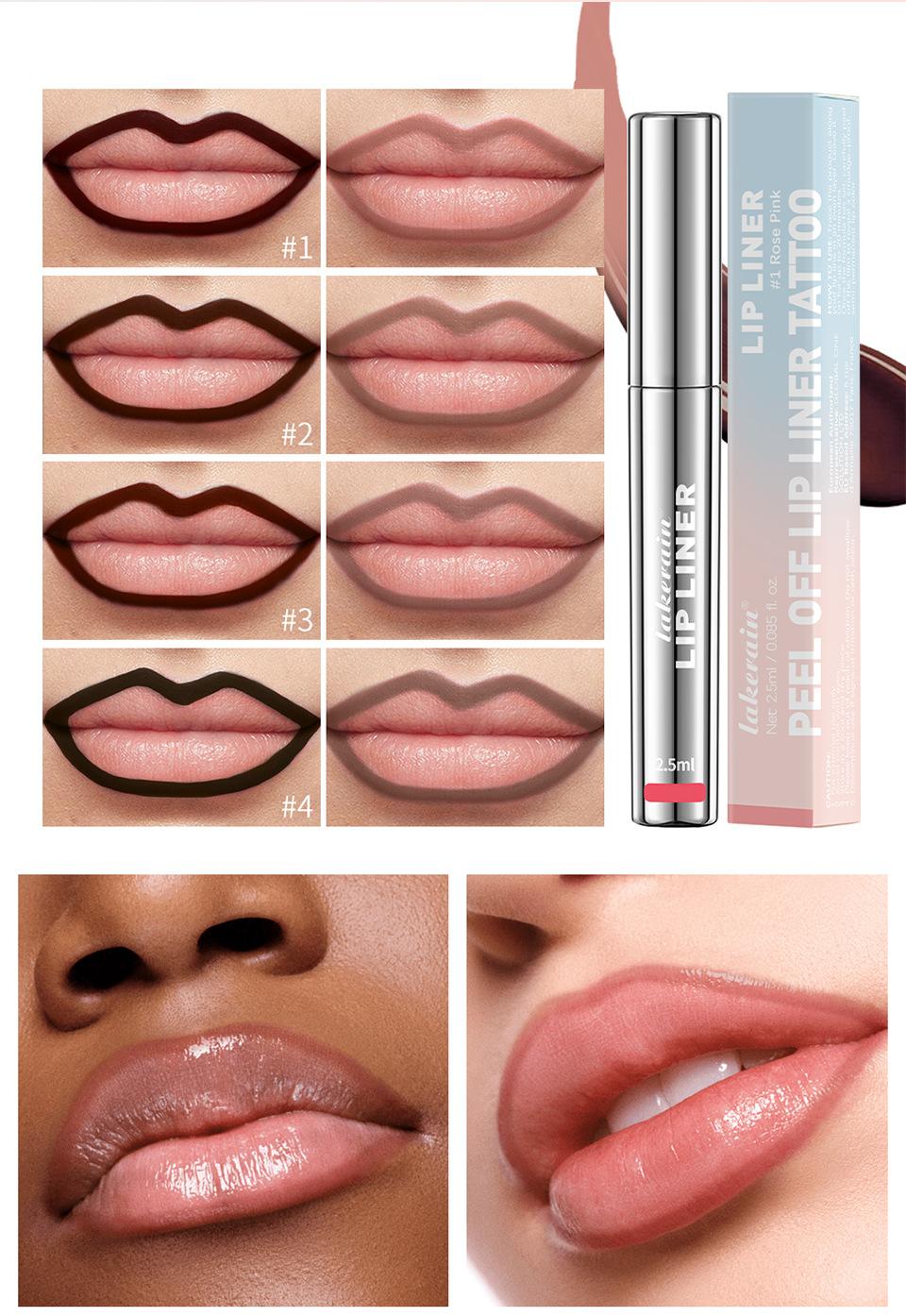Matte Finish No Stain On Cup Hook Line Lip Stick