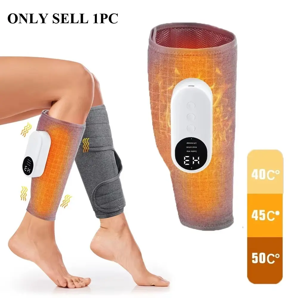 Electric Leg Muscle Massager Air Compression USB Rechargeable Wireless Leg Massager Gift for Friends Family Members