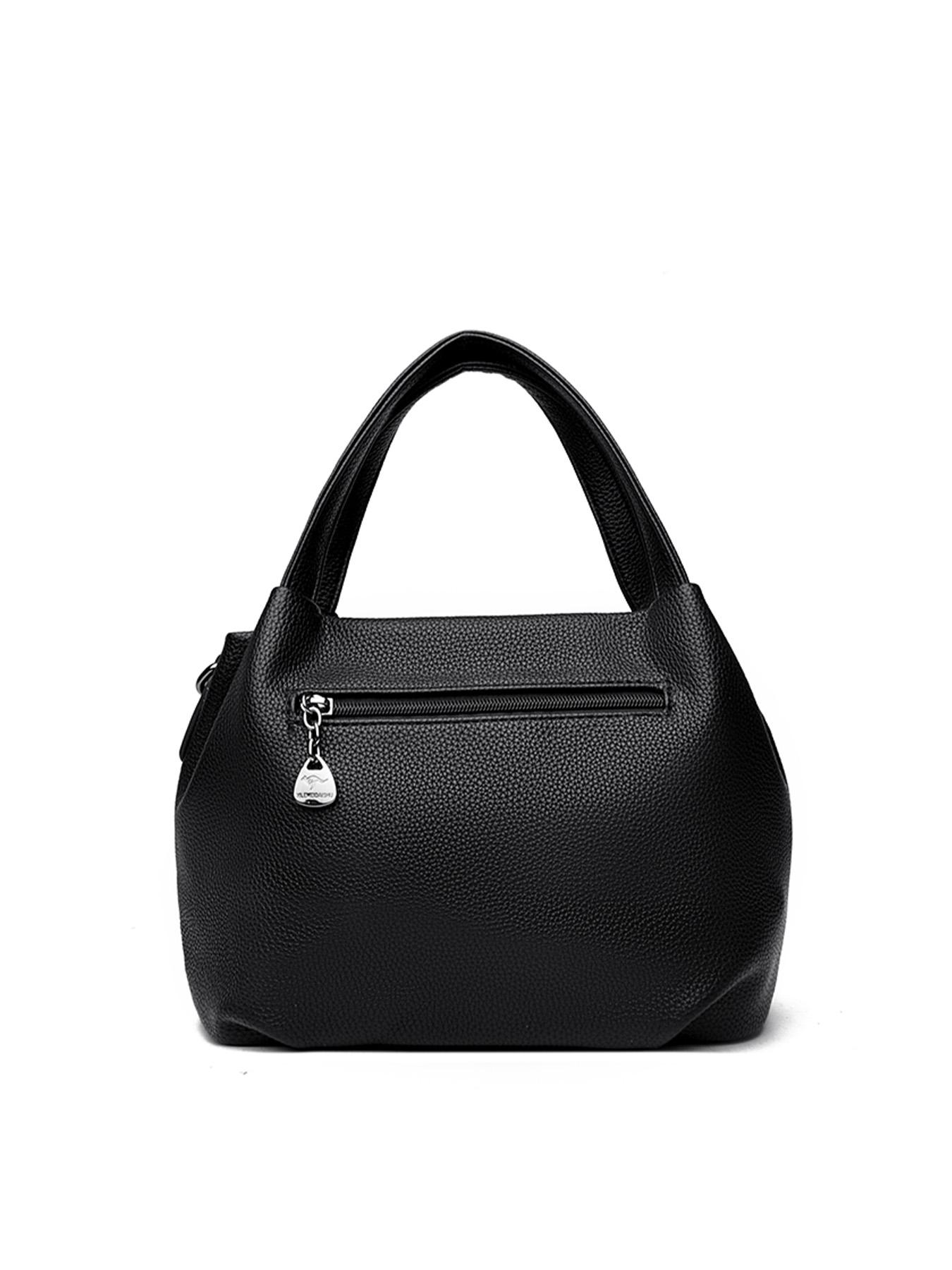 Women's PU Leather Handbag, Fashionable Simple Retro Solid Color Design, Versatile Bag for Daily Commuter Shopping and Work