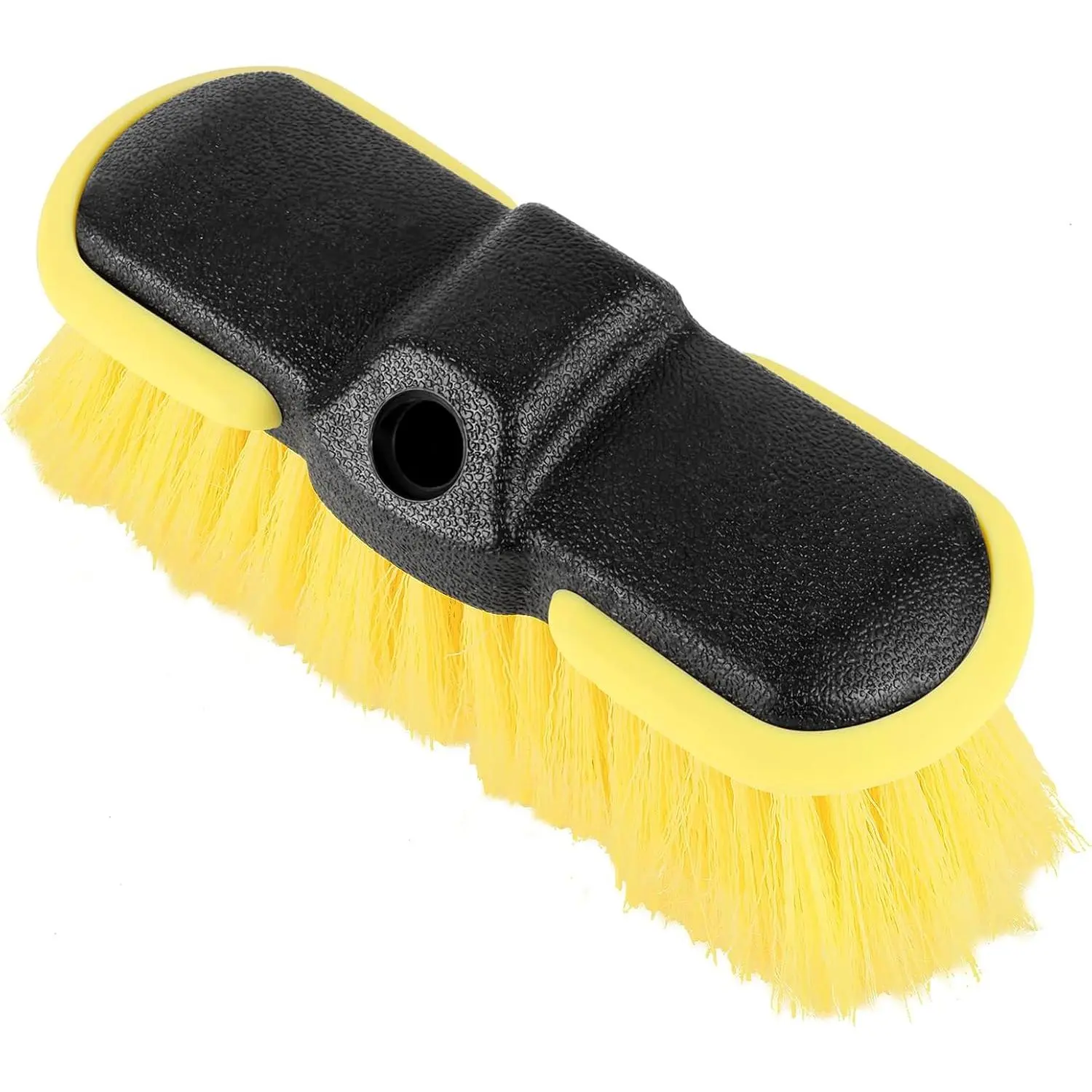 Wash Brush , 8'' Scrub Brush Attachment for Long Handle Extension Pole,Outdoor Broom and Scrubbing Brush for Cleaning Window, Wall, House Floor, Deck, Patio,