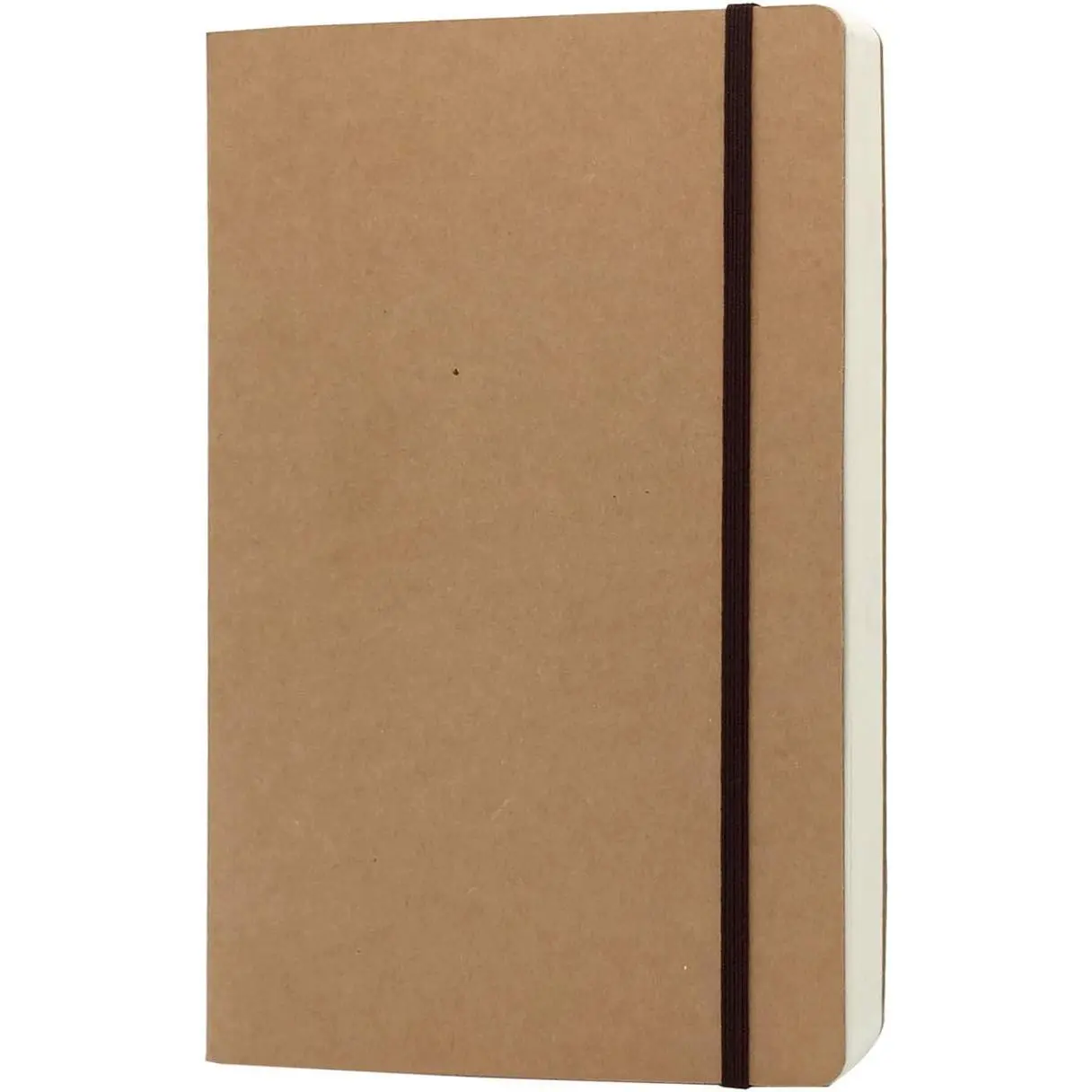 A5 Blank Notebook - 5.8 x 8.25 Inches Hard  Cover Sketch Book with Elastic Closure, 80 Sheets / 160 Pages, Thick 100gsm Paper,  for Sketching, Writing and Journal Refill