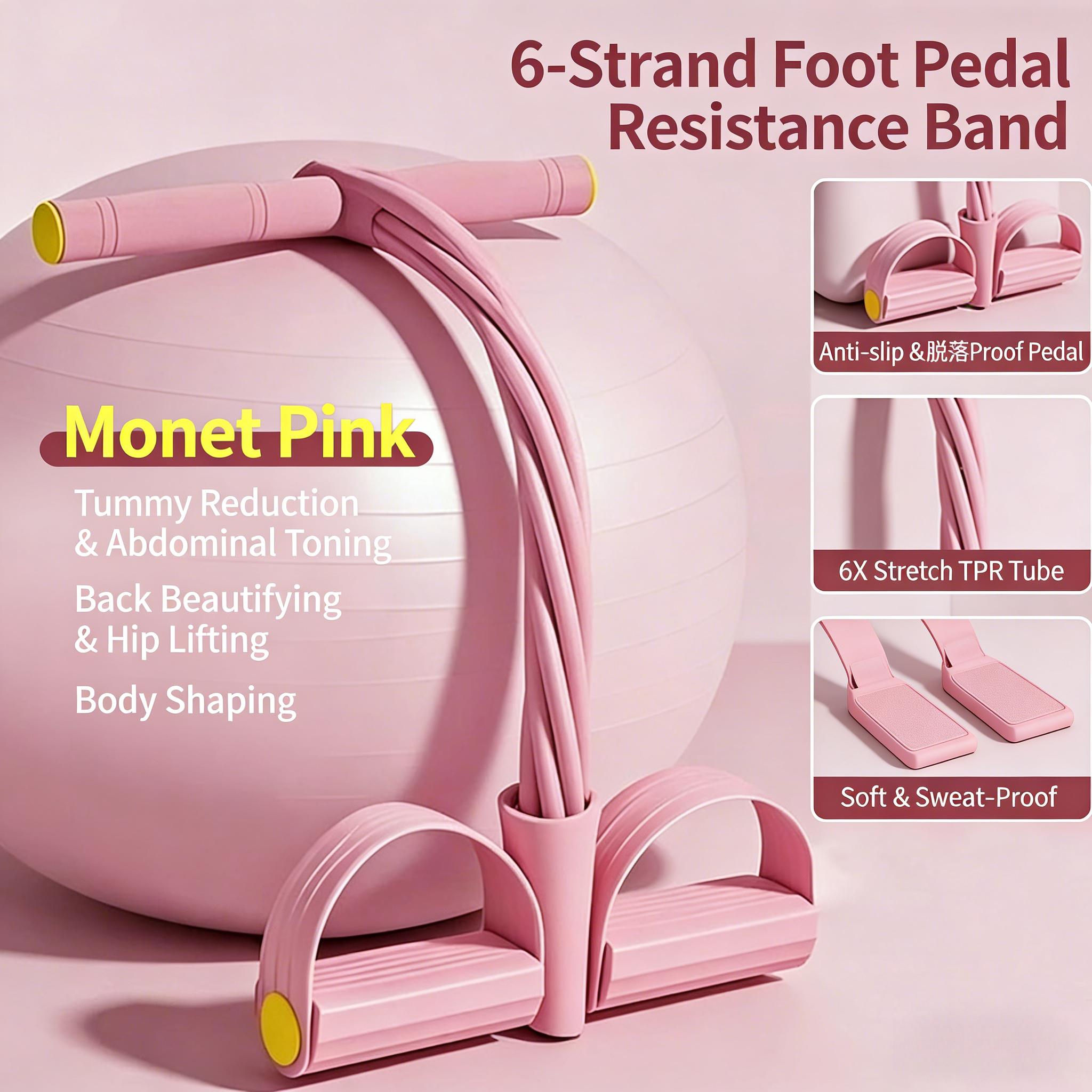 Multi-Function Tension Rope Exerciser |   Home Gym Fitness Tool for Weight Loss, Core Training & Muscle Toning