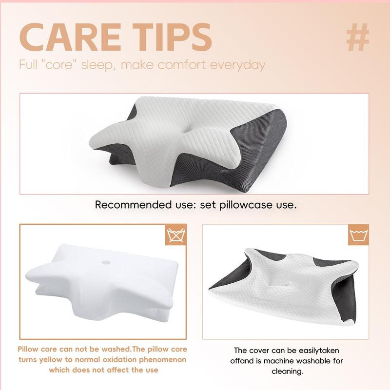 Memory Foam Neck Pillow, 1 Count Comfortable Neck Pillow, Essential Supplies for Home, Travel, Dormitory, Bedroom