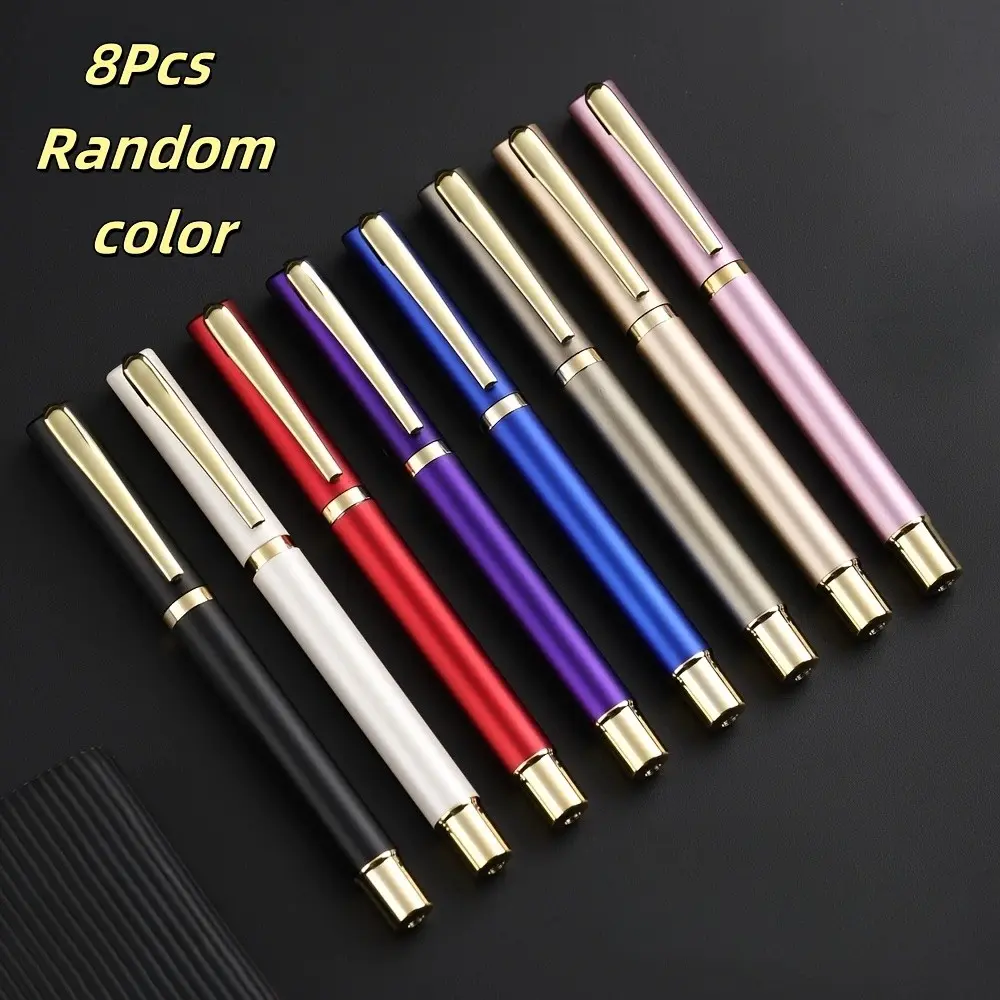 8pcs of High-end Gel Pens and Business Gift Pens. Smooth Writing. Suitable for Business Offices, Meeting Records. Perfect Gifts for Graduation Season and Back-to-school Season.
