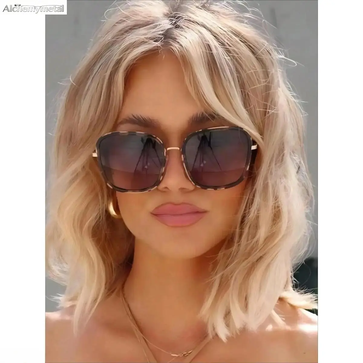 Womens Sunglasses, Vintage Retro Sport Style PA Frame with Tinted Lenses and Blue Light Protection, Daily Outdoor Glasses for Women, Polyamide Frame, Daily Use, Retro Square Frame Adds Sporty Edge visor