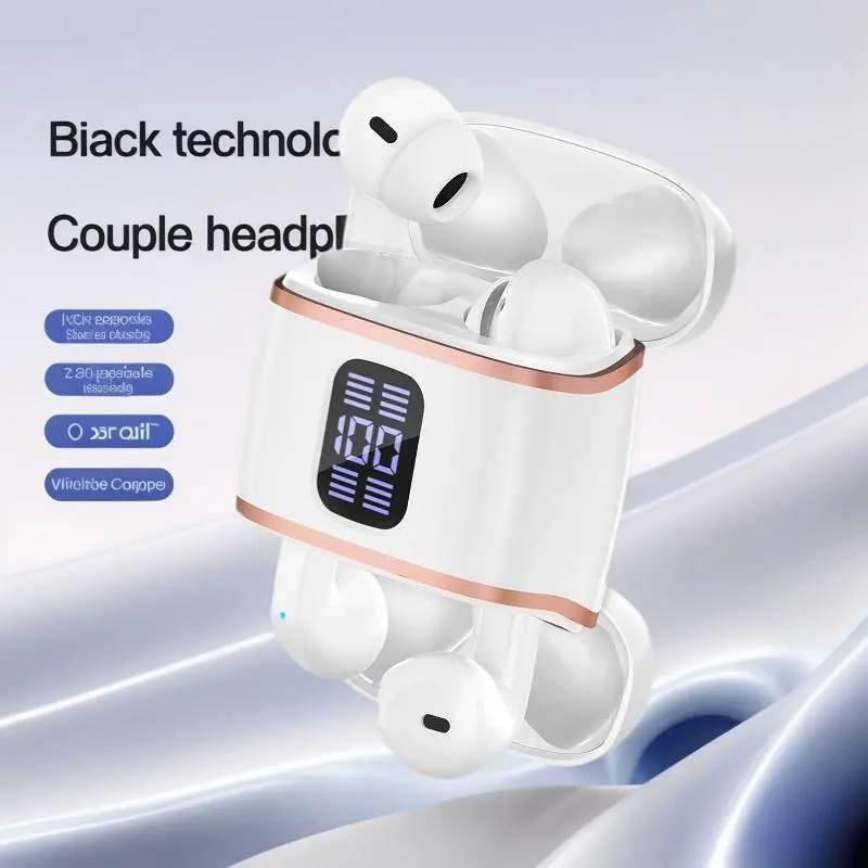 MOKATA Black 2026 Model TWS In-Ear Wireless Earbuds - Bluetooth 5.4 Low Latency Gaming Headset, Stereo Sound, Touch Control, IPX5 Water Resistant Sweatproof for Daily Commute