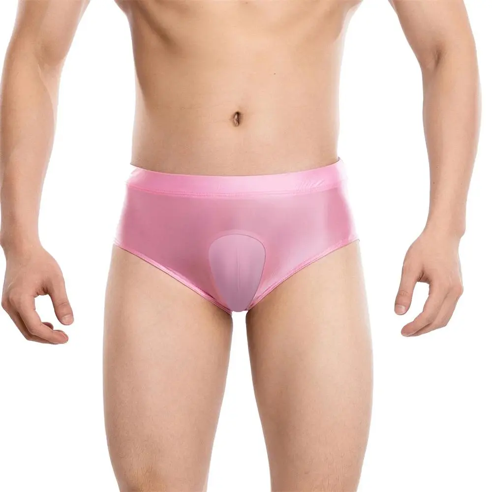 Men Oil Glossy Hiding Gaff Panties Camel Toe Fake Vagina Padded Shaper Underwear Crossdressing Transgender Sexy Gay Sissy Briefs