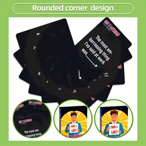 50 Interactive Table Game Cards, Lie Drinking Party Games, Fun Punishment Card Set, Perfect for Social Gatherings and Entertainment