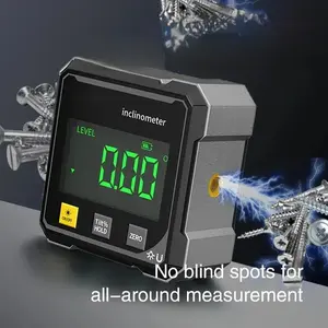 2026 New Rechargeable Magnetic Digital Angle Gauge With Laser Electronic Protractor Horizontometer Inclinometer Angle Ruler Slope Measuring