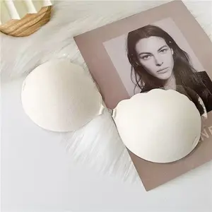 3D Invisible Bra with Cup Structure, Excellent Lift, Front Clasp Design, Breathable Material, Reusable, Suitable for Daily Wear and Formal Events