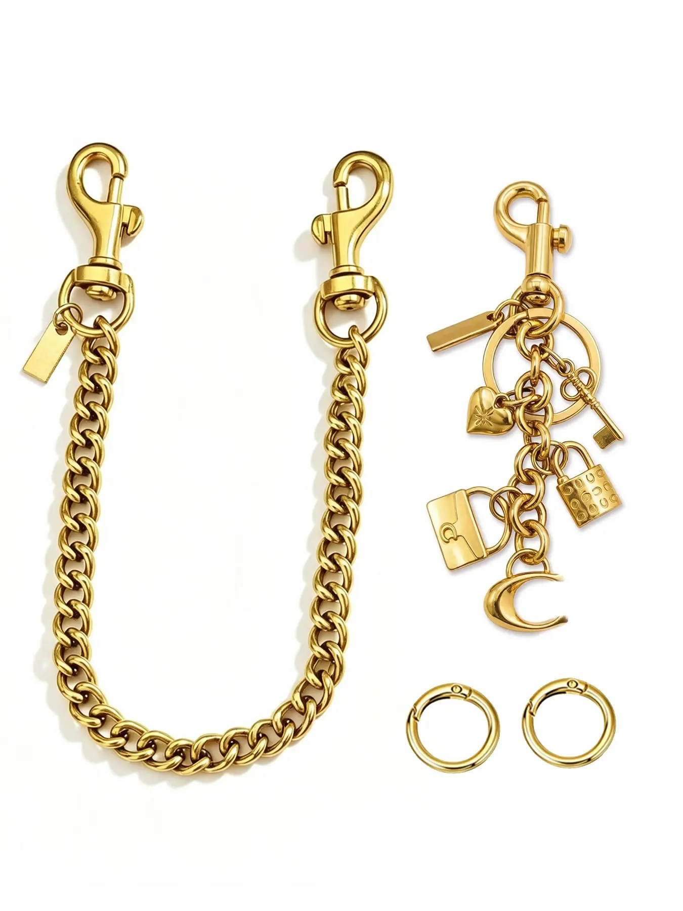 Bag Chain Charm for Handbag, Purse Charms Wallet Chains Bag Extender&Jeans Chain