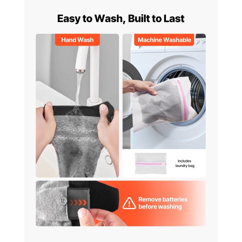 VEVOR Heated Socks, 5000mAh Battery Powered, Rechargeable Heating Socks with 4 Heating Levels, Electric Heated Sock with APP Control for Men Women, Foot Warmer for Hunting Riding Camping Hiking